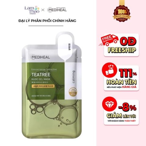  Mặt Nạ Dưỡng Da Dạng Thạch Cấp Ẩm Và Làm Dịu Da Mediheal Teatree Nude Gel Mask 