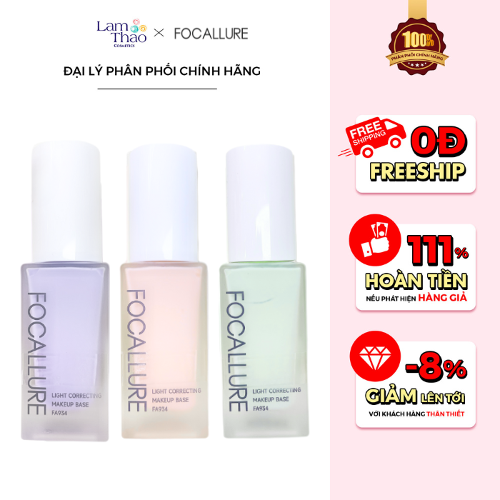 Kem Lót Hiệu Chỉnh Sắc Tố Da Focallure Light Correcting Makeup Base