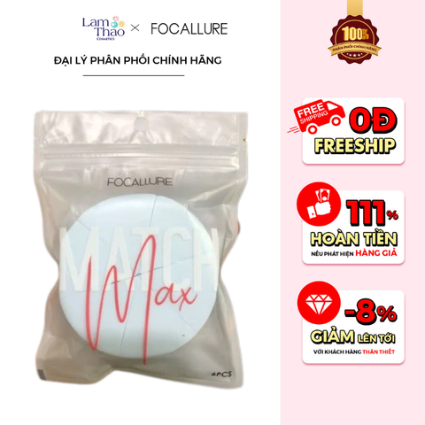  [DEAL SỐC 6.12 - 25.12 MUA HOÁ ĐƠN FOCALLURE 199K TẶNG 01 SON TRUE MATTE LIQUID LIPSTICK] Bông Đánh Phấn Focallure 