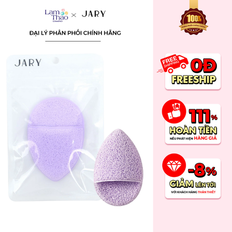  Miếng Rửa Mặt Bọt Biến Jary Cleansing Sponge 