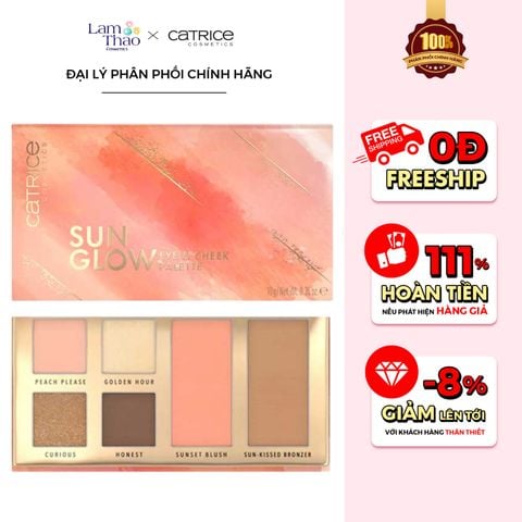  Bảng Phấn Mắt & Má Catrice Eye And Cheek Palette Sun Glow 