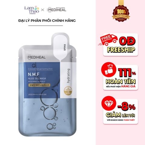  Mặt Nạ Dạng Thạch Hydrogel Cấp Nước Dưỡng Ẩm Mediheal N.M.F Nude Gel Mask 