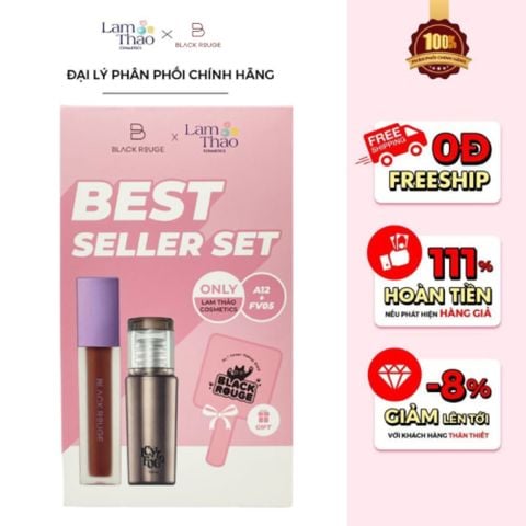  Set Son Black Rouge x Lam Thảo Độc Quyền 