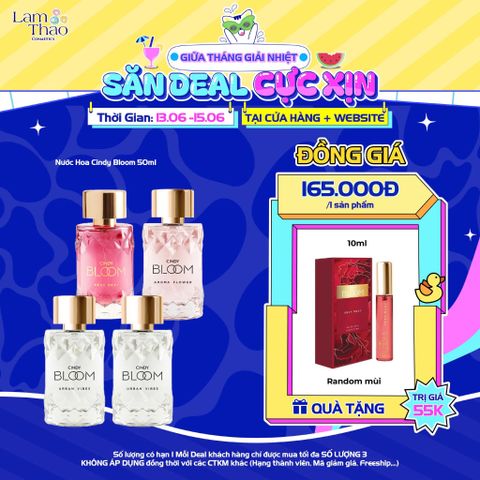  [DEAL 13/6 - 15/6 TẶNG 1 NƯỚC HOA CINDY 10ML] Nước Hoa Cindy Bloom 