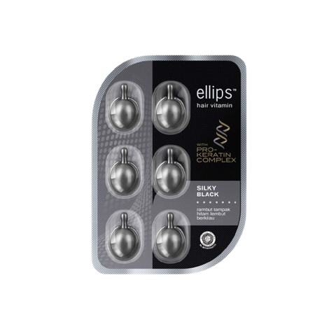  Serum Dưỡng Tóc Đen Mượt Ellips Hair Vitamin Silky Black 