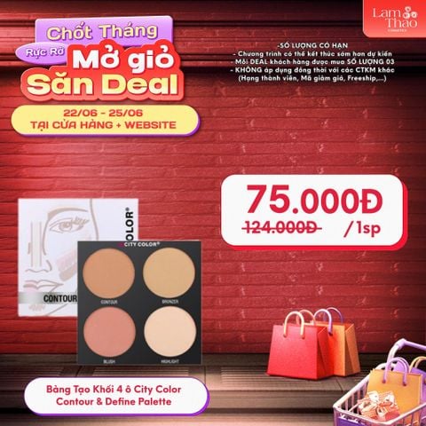  [DEAL 22/6 - 25/6 GIÁ SỐC] Bảng Tạo Khối 4 ô City Color Contour & Define Palette 