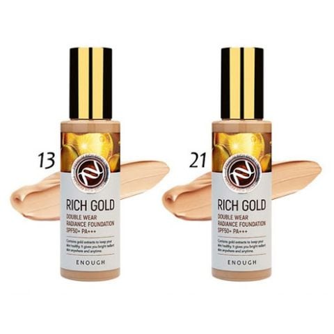  Kem Nền Cao Cấp Hỗ Trợ Ngăn Ngừa Lão Hóa Enough Rich Gold Double Wear Radiance Foundation SPF50+ PA+++ 