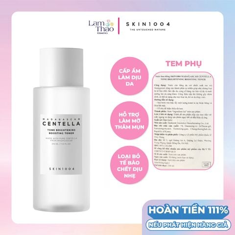  Nước Hoa Hồng Chiết Xuất Rau Má Dưỡng Sáng Da Skin1004 Madagascar Centella Tone Brightening Boosting Toner 