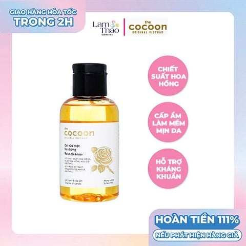  Gel Rửa Mặt Chiết Xuất Từ Hoa Hồng Cocoon Rose Cleanser 