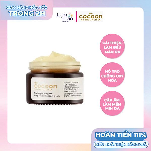 Kem Dưỡng Hỗ Trợ Làm Sáng Da Dạng Thạch Từ Nghệ Hưng Yên Cocoon Hung Yen Turmeric Gel Cream