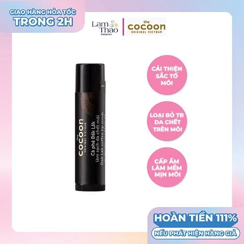  Tẩy Tế Bào Chết Môi Từ Cà Phê Đắk Lắk Cocoon Dak Lak Coffee Lip Scrub (Có hộp) 