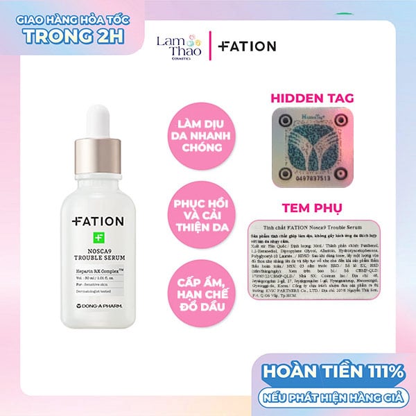 Tinh Chất Làm Dịu Da Fation Nosca9 Trouble Serum