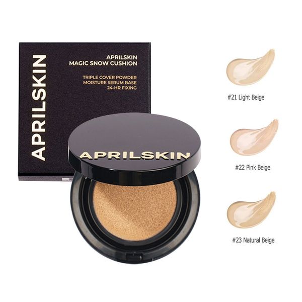 Phấn Nước Che Phủ Hoàn Hảo Aprilskin Black Magic Snow Cushion (Mẫu Mới)