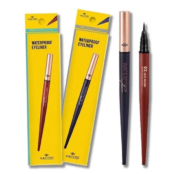 Bút Kẻ Mắt Nước Chống Trôi Vacosi Natural Studio Waterproof Eyeliner