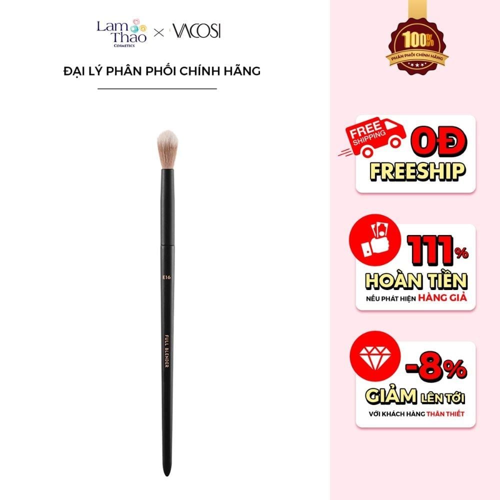 Cọ Tán Phấn Mắt Đầu Bầu Nhọn Vacosi Full Blender Brush