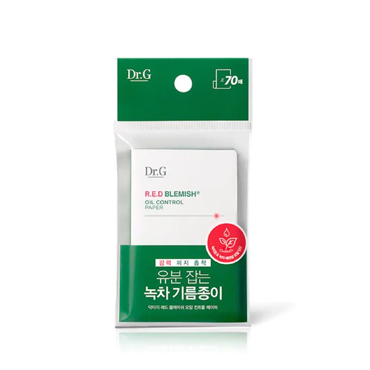 Giấy Thấm Dầu 70 Miếng Dr.G Red R.E.D Blemish Oil Control Paper