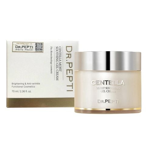 [MUA 1 SP DR.PEPTI TẶNG 2 BÔNG TẨY TRANG DR.PEPTI]  Kem Dưỡng Ẩm Làm Dịu Da Dr.Pepti Centella Moist Soothing Gel Cream 