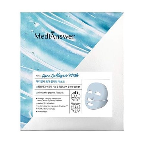  Mặt Nạ Dạng Thạch Collagen Cải Thiện Độ Đàn Hồi Se Khít Lỗ Chân Lông MediAnswer Pore Collagen Mask 