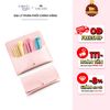  Bộ Cọ Trang Điểm Cá Nhân Vacosi 10 Cây & Ví Hồng Vacosi Candy Puffy Brush Set 
