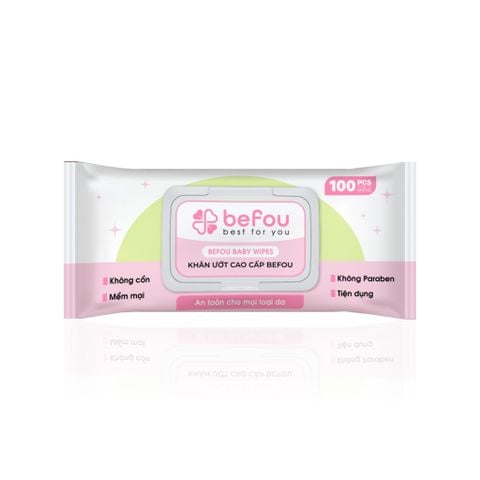  Khăn Ướt Cao Cấp Befou Baby Wipes 