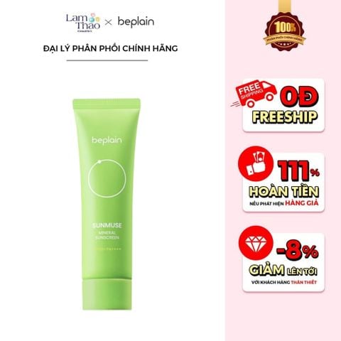  Kem Chống Nắng Kiềm Dầu Beplain Sunmuse Mineral Sunscreen SPF 50+ PA++++ 