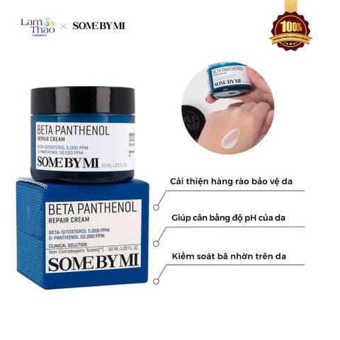  Kem Dưỡng Hỗ Trợ Làm Dịu, Phục Hồi Da Some By Mi Beta Panthenol Repair Cream 