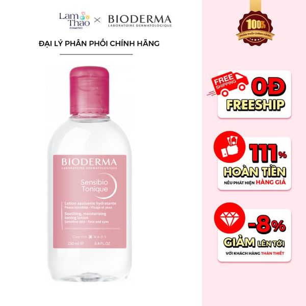 Nước Hoa Hồng Dưỡng Ẩm Và Làm Dịu Da Dành Cho Da Nhạy Cảm Bioderma Sensibio Tonique