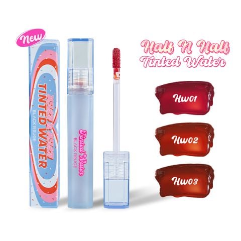  Son Bóng Black Rouge Half N Half Tinted Water (Mẫu Mới - Phiên Bản Giới Hạn) 