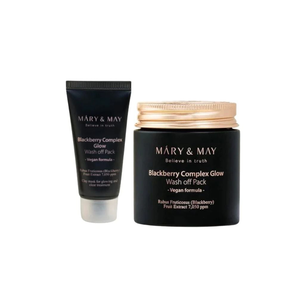 Mặt Nạ Đất Sét Mâm Xôi Làm Sáng Mịn Da Và Chống Lão Hóa Mary&May Blackberry Complex Glow Wash off Pack