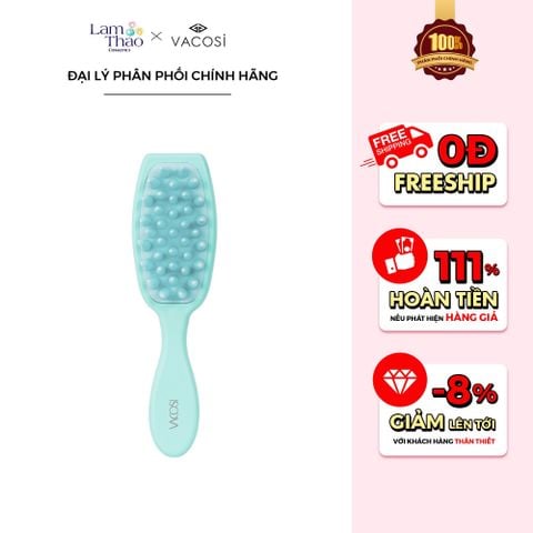  Lược Gội & Massage Đầu Răng Silicone Có Tay Cầm Vacosi Massage & Shampoo Comb 
