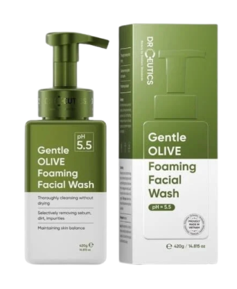  Sữa Rửa Mặt Tạo Bọt DrCeutics Gentle Olive Foaming Facial Wash 