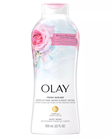  Sữa Tắm Olay Fresh Outlast Rose Water & Sweet Nectar Body Wash 