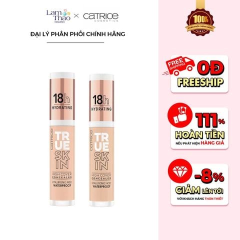  Kem Che Khuyết Điểm 18H Catrice True Skin High Cover Concealer 