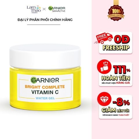  Gel Dưỡng Ẩm Hỗ Trợ Dưỡng Sáng Da Garnier Bright Complete Vitamin C Water Gel 