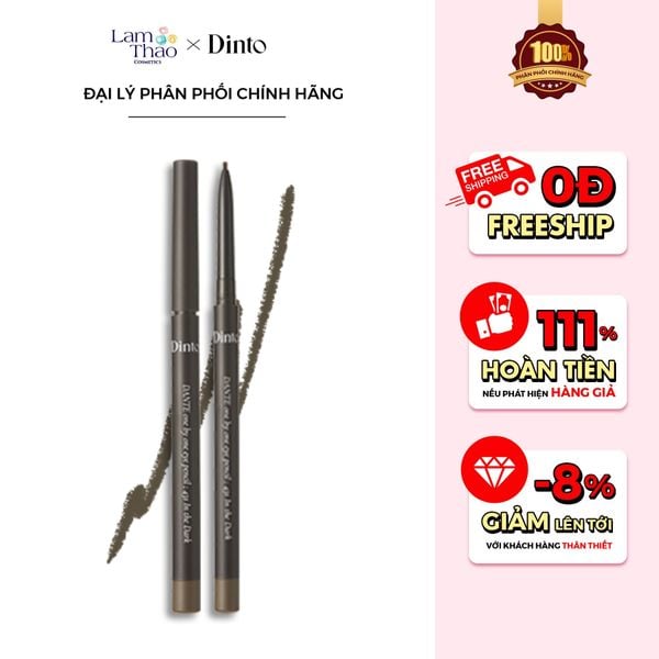 Chì Kẻ Mắt Lâu Trôi Thuần Chay Dinto One By One Eye Pencil
