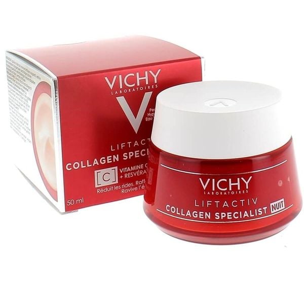 Kem Dưỡng Sáng Da, Mờ Thâm Nám Ban Đêm Vichy Liftactiv Collagen Specialist Night