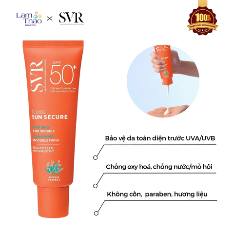  Kem Chống Nắng SVR Sun Secure Fluide SPF 50+ (Mẫu Mới) 