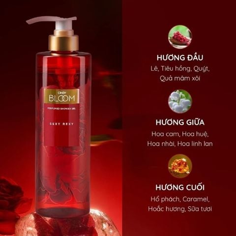  [TẶNG 1 SỮA TẮM CINDY BLOOM DẠNG TÚI 250G] Sữa Tắm Nước Hoa Cindy Bloom 