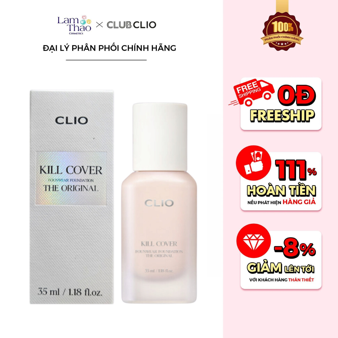 Kem Nền Clio Kill Cover Founwear Foundation The Original