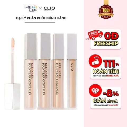  Che Khuyết Điểm Clio Kill Cover The New Founwear Concealer 