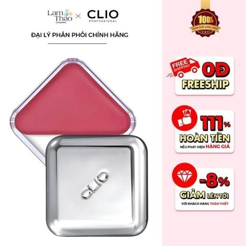  Má Hồng Kiêm Son Môi Clio Essential Lip Cheek Tap 