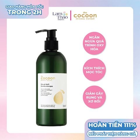  Dầu Gội Bưởi Giảm Gãy Rụng Tóc Cocoon Pomelo Shampoo 