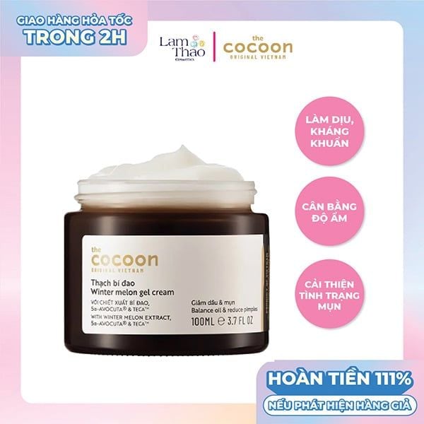 Kem Dưỡng Thạch Bí Đao Cấp Ẩm Và Ngừa Mụn Cocoon Winter Melon Gel Cream