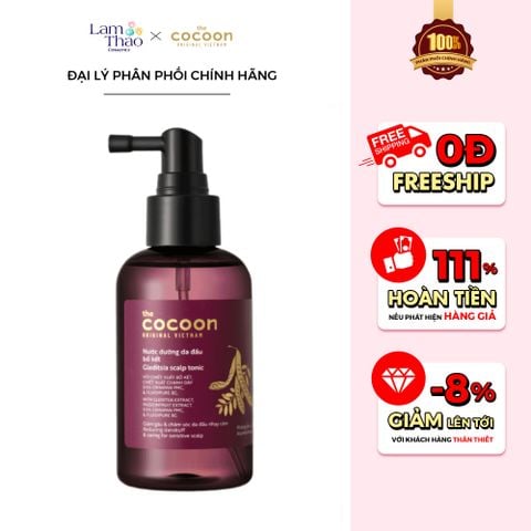 Nước Dưỡng Tóc Bồ Kết Giảm Gàu Cho Da Đầu Nhạy Cảm Cocoon Gleditsia Scalp Tonic 