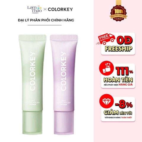  Kem Lót Làm Đều Màu Da Colorkey Light Weight Polish Primer 