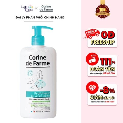  Dung Dịch Vệ Sinh Tươi Mát Corine De Farme Intimate Gel Fresh 