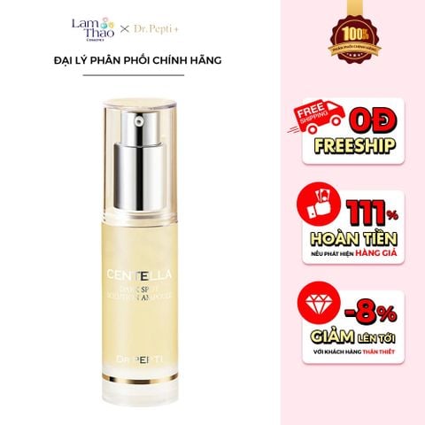  [MUA 1 SP DR.PEPTI TẶNG 2 BÔNG TẨY TRANG DR.PEPTI]  Tinh Chất Dưỡng Sáng Da Cải Thiện Nếp Nhăn Dr.Pepti Centella Dark Spot Solution Ampoule Pro 