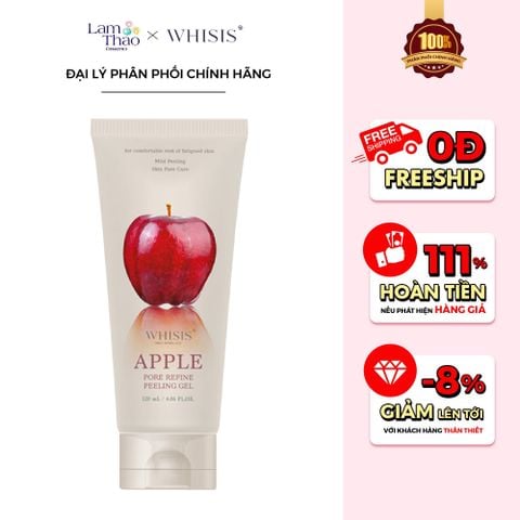  Tẩy Tế Bào Chết Da Mặt Se Khít Lỗ Chân Lông Whisis Apple Pore Refine Peeling Gel 