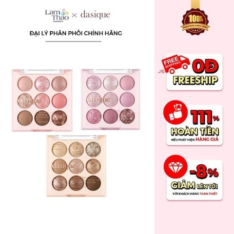  Bảng Phấn Mắt 9 Ô Màu Dasique Ice Cream Shadow Palette 