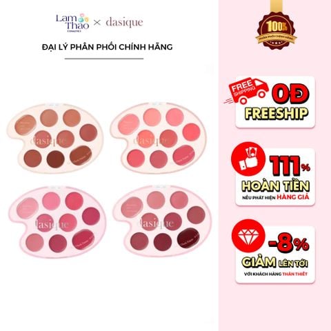  Bảng Son Và Má Hồng Kem Dasique Mood Painting Lip & Cheek Palette 